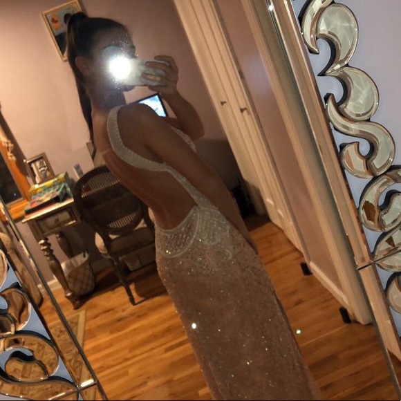 Scala Blush Sequin Gown - Picture 2 of 2